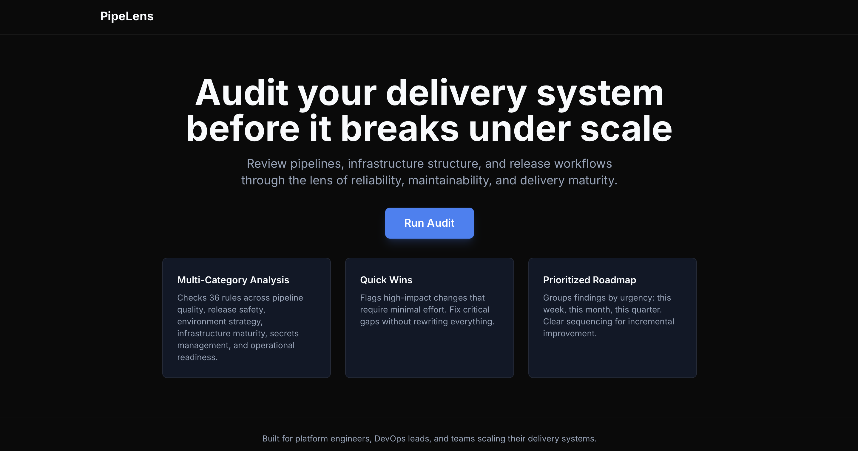 Preview of the PipeLens tool interface